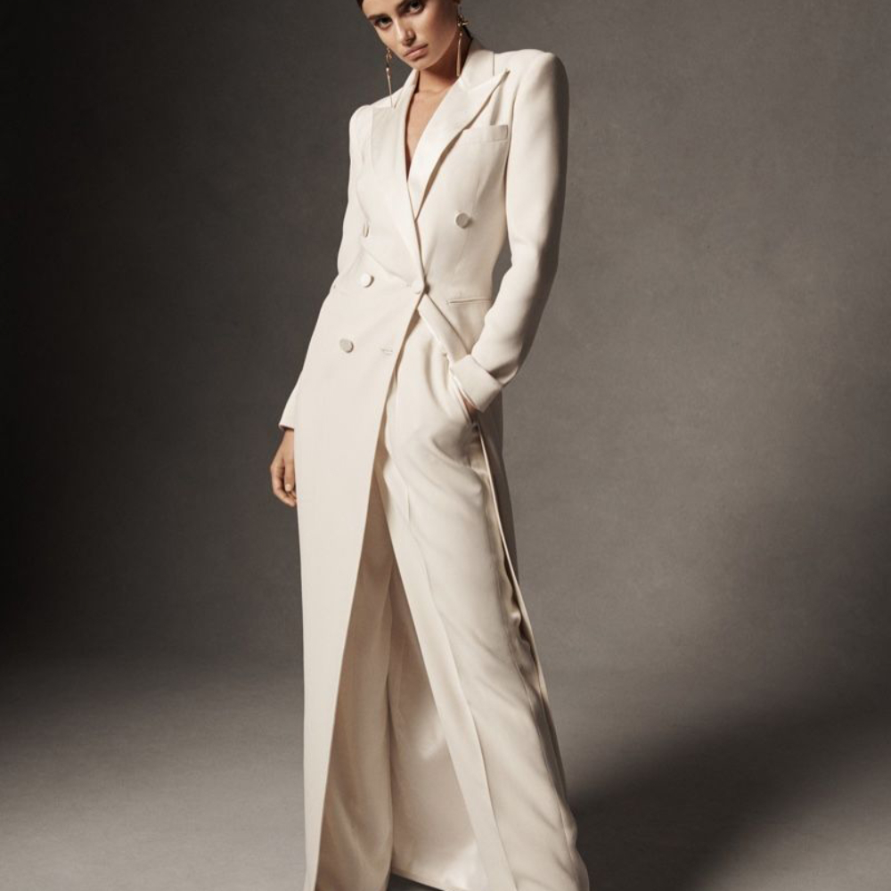 Men Formal Wear Wedding Guest - Formal Dress White Women Elegant Suits
