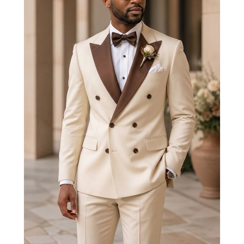 Men Formal Wear Modern - Men Double Breasted Tuxedo Suit Fashion