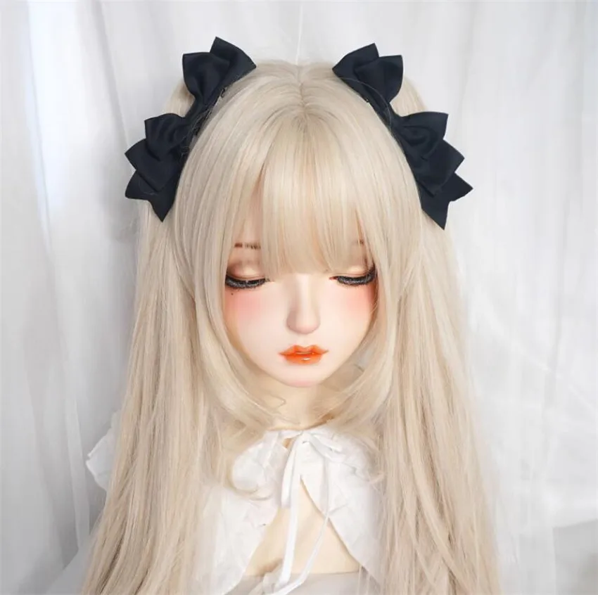 Kawaii Lolita Girl Bow Hair Si - Tie Bar Clip recension och pris