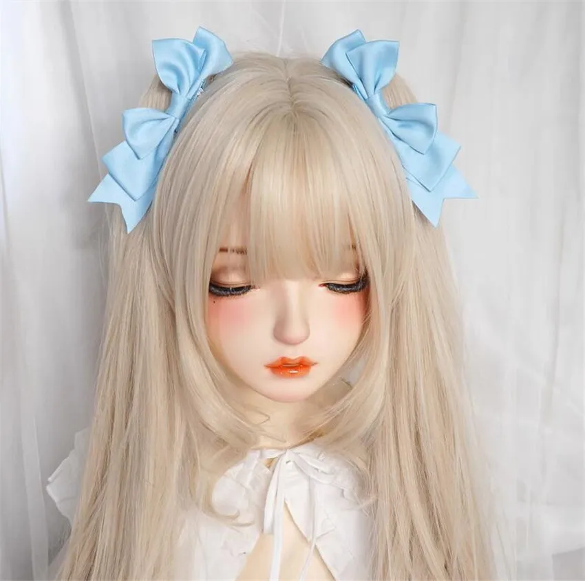 Kawaii Lolita Girl Bow Hair Si - Tie Bar Clip recension och pris