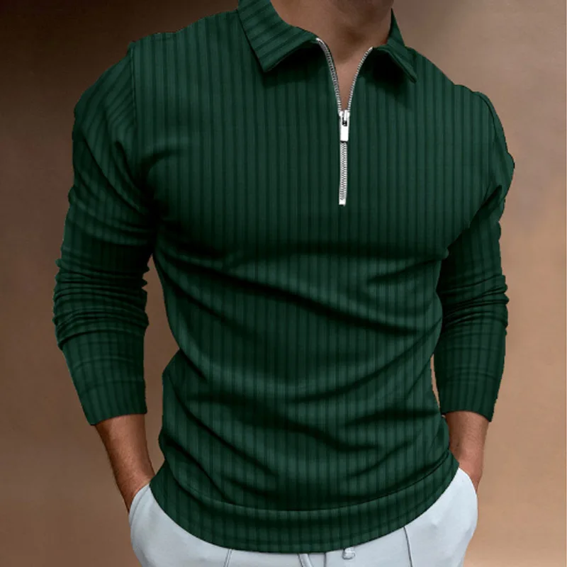 Men's Spring and Autumn Long-s - Men'S Polo Formal Wear recension och pris