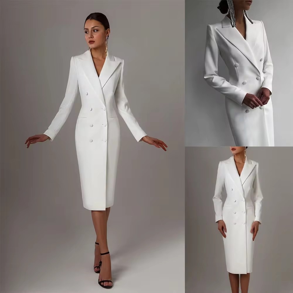Autumn White Double Breasted W - Men Formal Wear Wedding Guest recension och pris