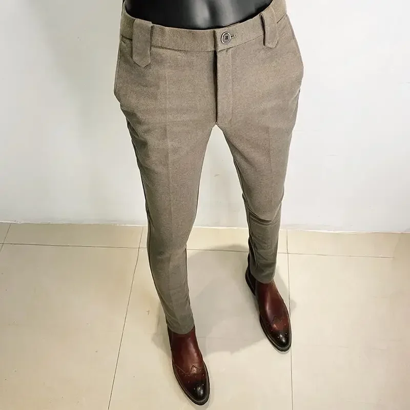 Autumn Winter Thickened Woolen - Men Formal Wear Office recension och pris