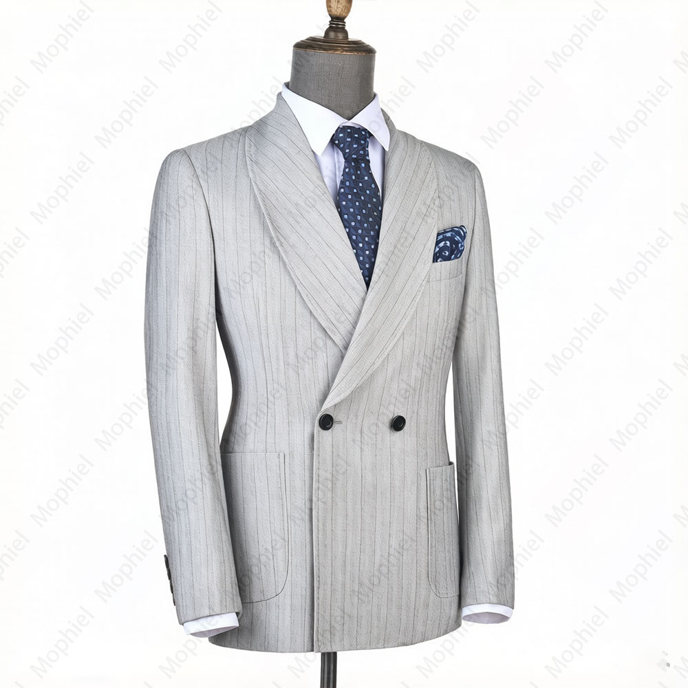 Mophiel Light Grey Men Suits S - Men Formal Wear With Blazer recension och pris
