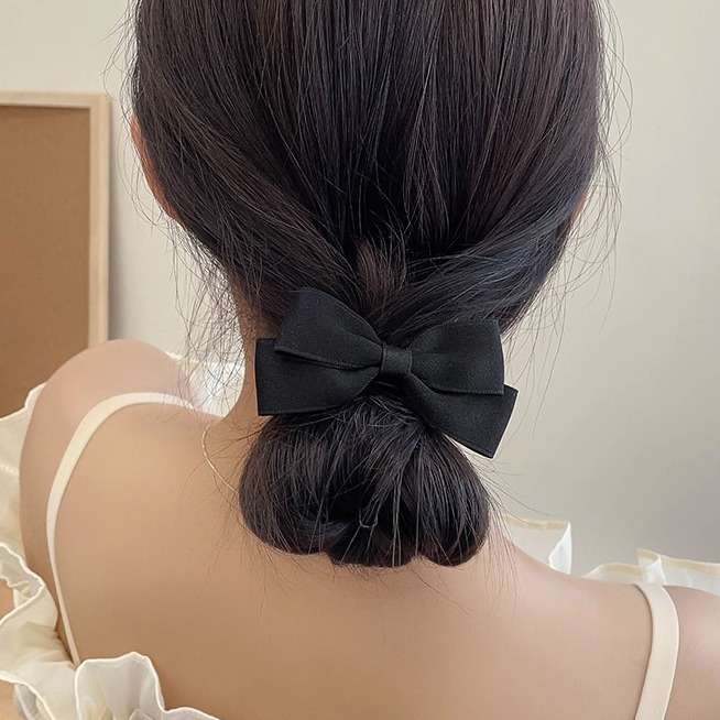 New Korean Bow Elastic Hair Ba - Tie Bar Clip recension och pris