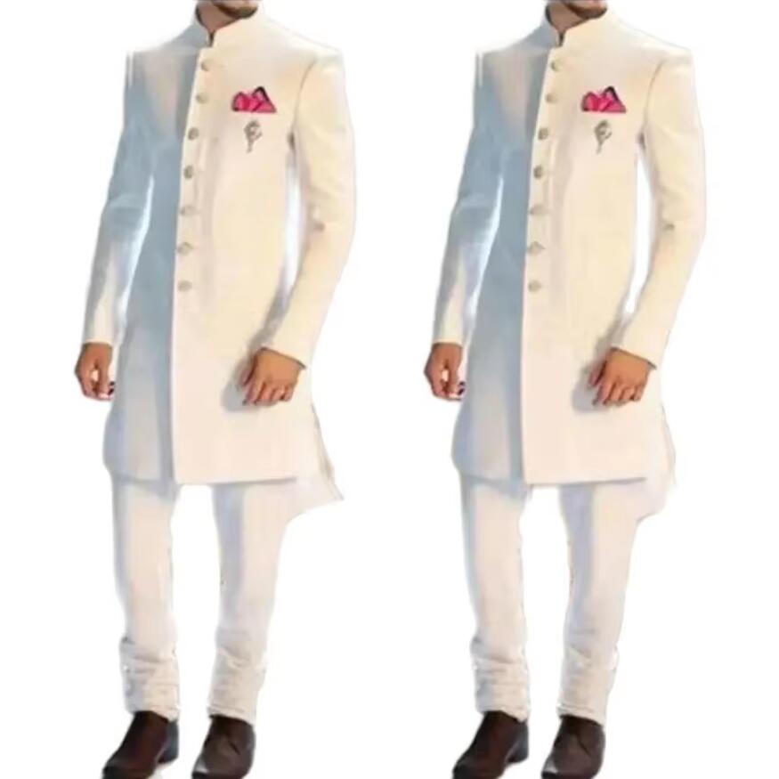 New Classic White Men Suit Lon - Men Formal Wear Indian recension och pris