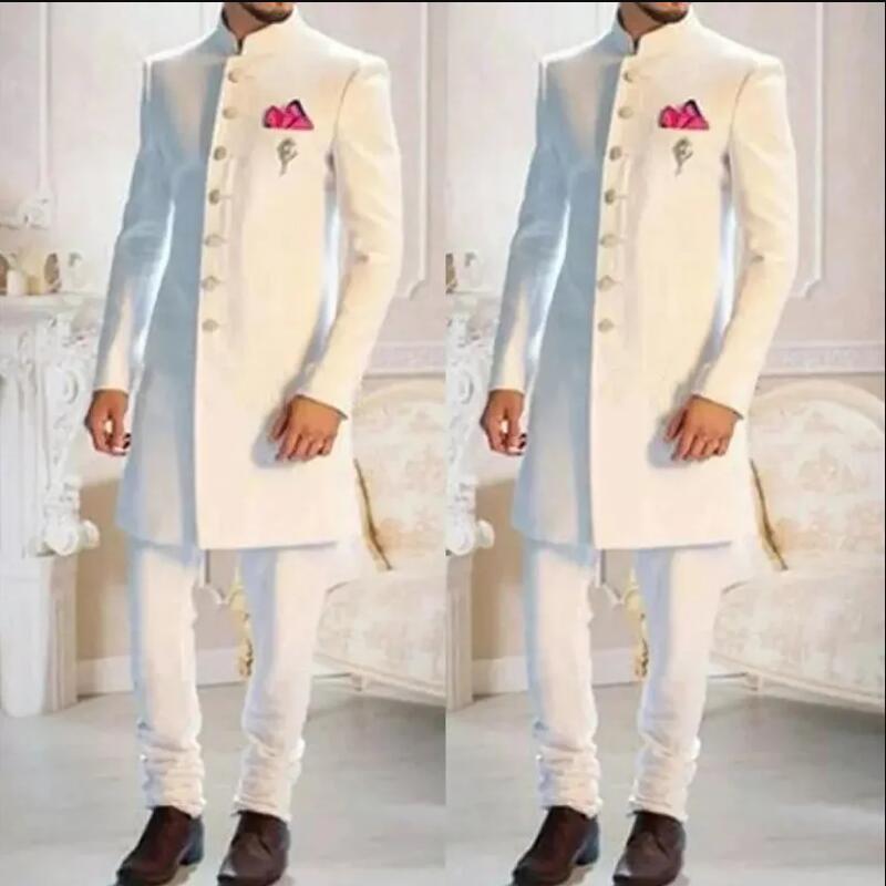 New Classic White Men Suit Lon - Men Formal Wear Indian recension och pris