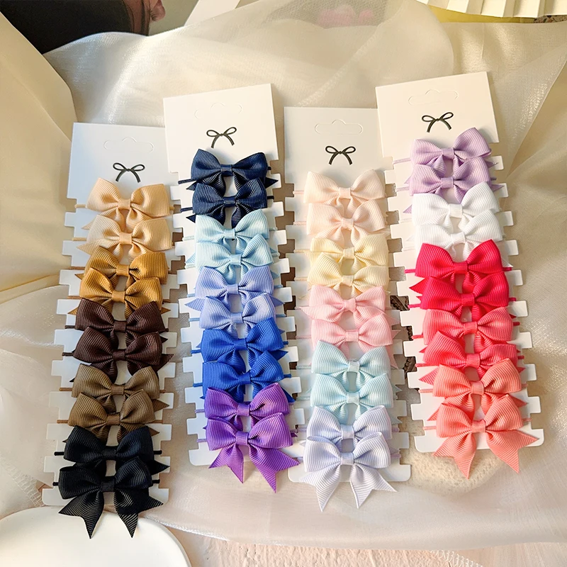 10Pcs 3 Styles Bows Elastic Ha - Tie Bar Clip recension och pris