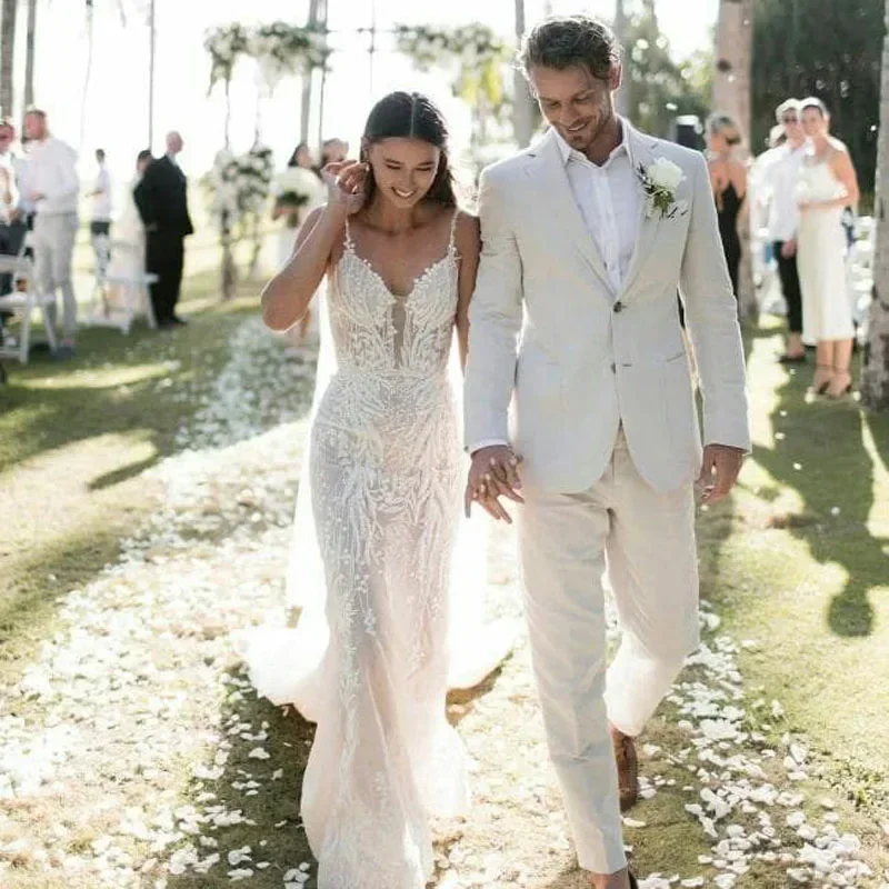 Linen Wedding Tuxedo For Men S - Men Formal Wear Modern recension och pris