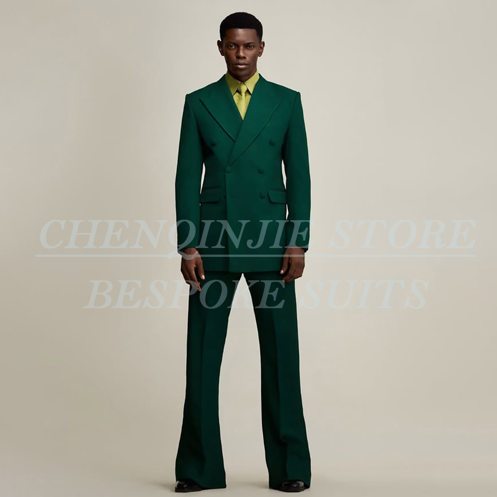 Luxury Green Men's Suits Forma - Men Formal Wear With Blazer recension och pris