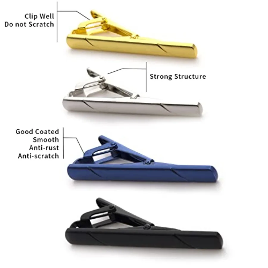 4Pcs Tie Clips For Men Tie Bar - Tie Bar Clip recension och pris