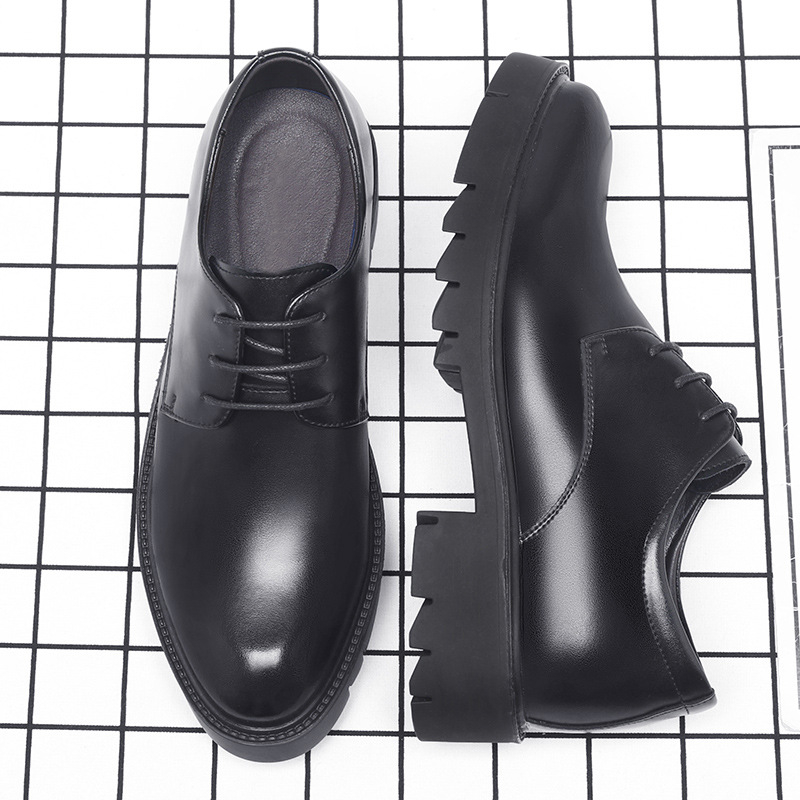 Mens Black Leather Lace Up Dre - Men Formal Wear Office recension och pris