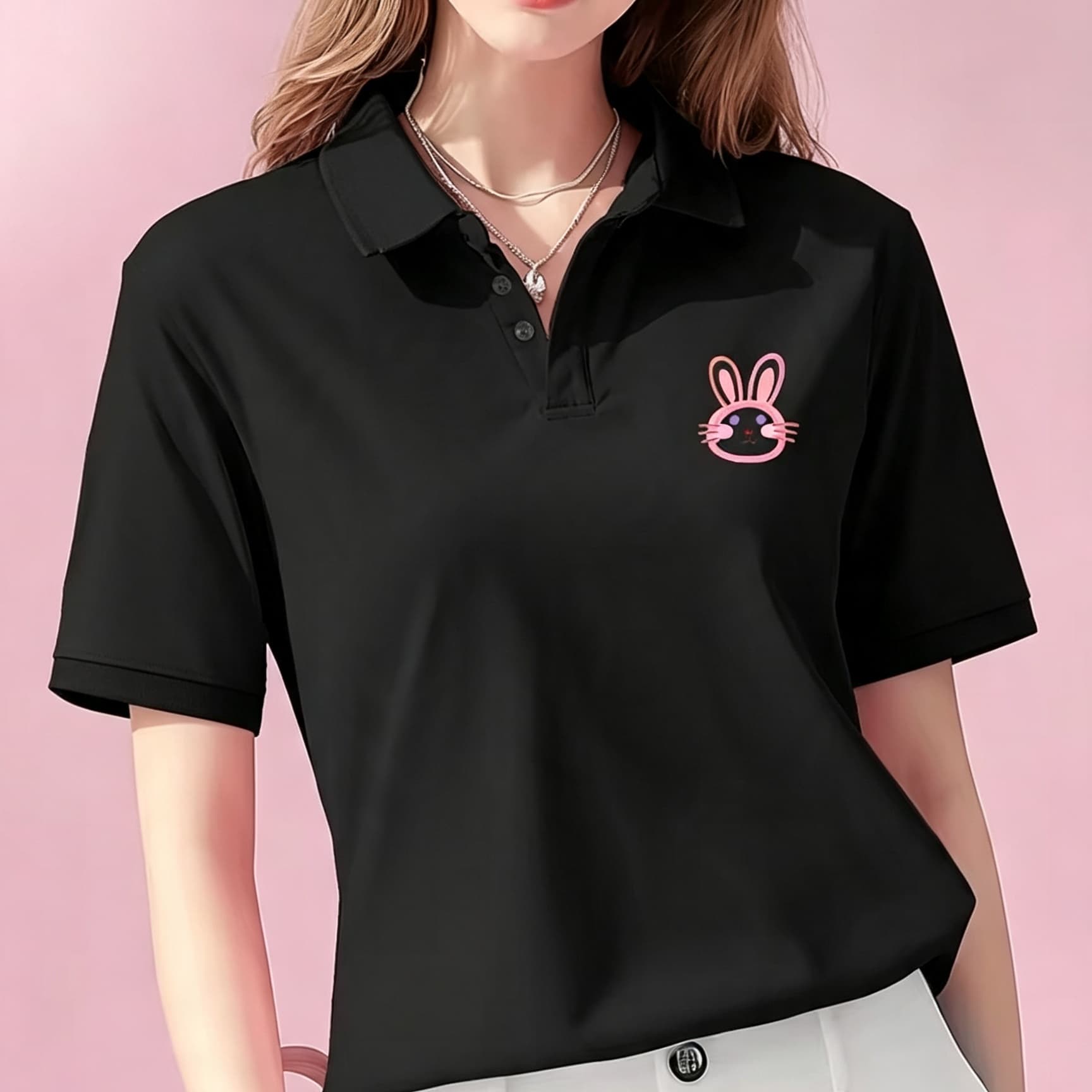 Unisex Black Lapel Collar Polo - Men'S Polo Formal Wear recension och pris