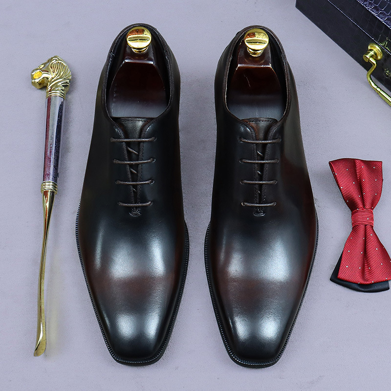 Designer Genuine Leather Mens  - Men Formal Wear Office recension och pris